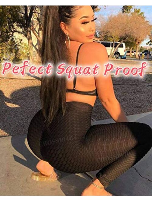 Buy Cross1946 Sexy Womens Textured Booty Workout Yoga Pants High Waist