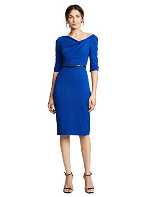 Black Halo Women's 3/4 Sleeve Jackie O Dress