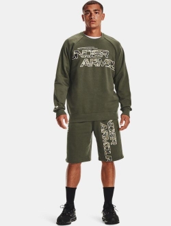 Men's UA Rival Fleece Camo Script Shorts