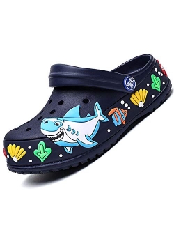 CERYTHRINA Little Kids Clogs Girls Boys Slide Lightweight Garden Shoes Slip-on Beach Pool Shower Slippers