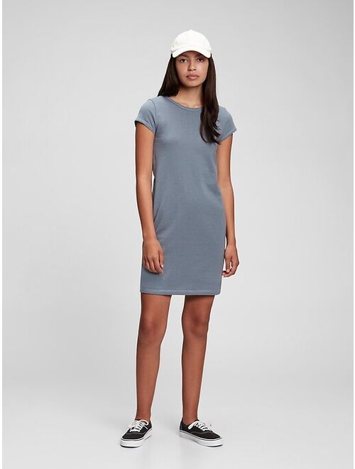 GAP Teen Ribbed Short Sleeve Dress