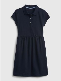 Kids Organic Cotton Uniform Polo Dress