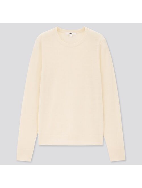 Uniqlo WOMEN EXTRA FINE MERINO CREW NECK SWEATER