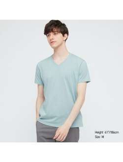 MEN DRY V-NECK SHORT-SLEEVE COLOR T-SHIRT