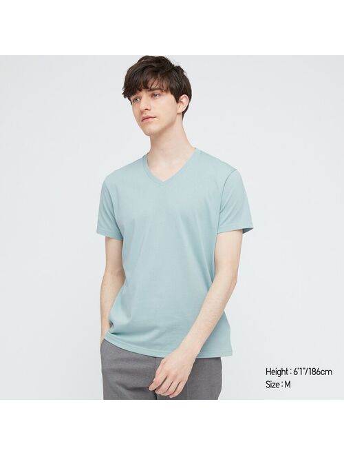 Uniqlo MEN DRY V-NECK SHORT-SLEEVE COLOR T-SHIRT