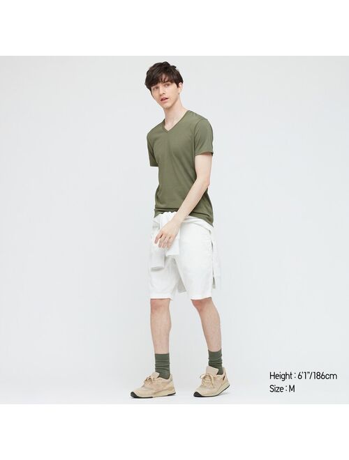 Uniqlo MEN DRY V-NECK SHORT-SLEEVE COLOR T-SHIRT