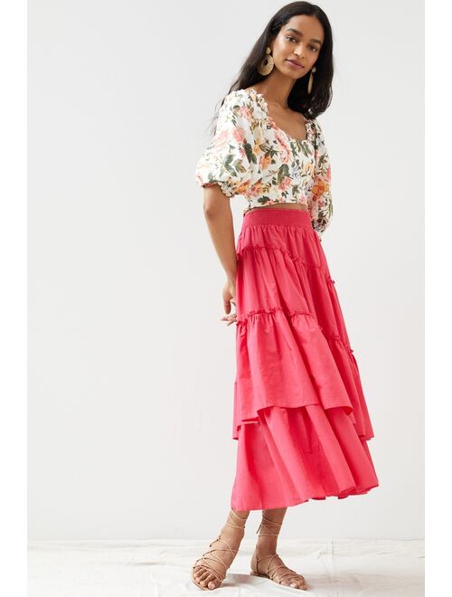 Buy Maeve Tiered Maxi Skirt online | Topofstyle