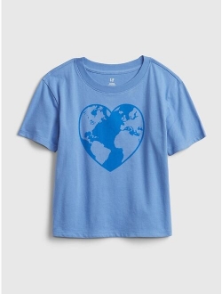 Kids 100% Organic Cotton Boxy Graphic T-Shirt