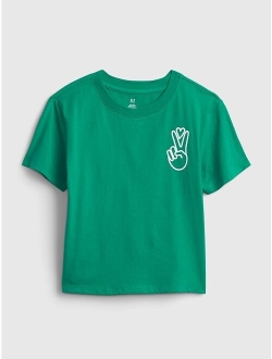 Kids 100% Organic Cotton Boxy Graphic T-Shirt