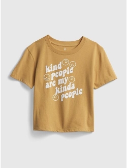 Kids 100% Organic Cotton Boxy Graphic T-Shirt