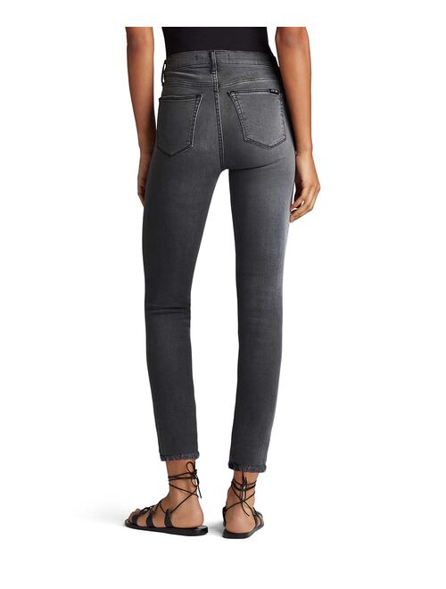 Joe's Jeans Fernie Gray High-Rise Straight-Leg Jeans - Women