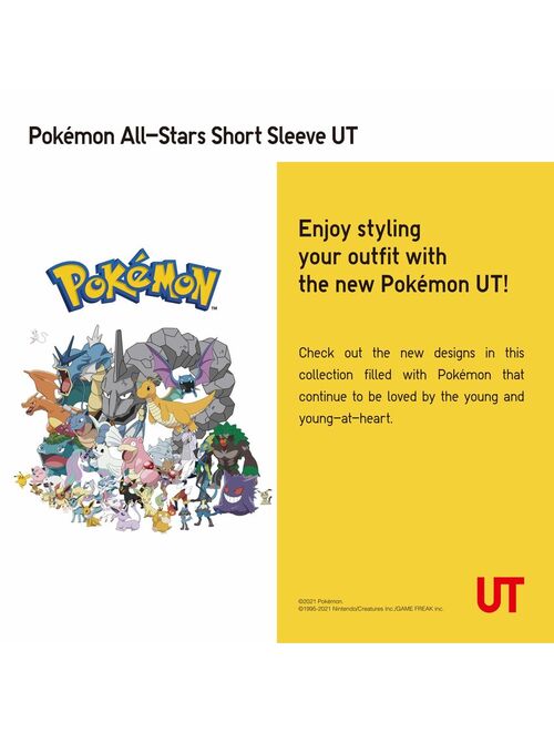 Uniqlo POKEMON ALL-STARS UT (SHORT-SLEEVE GRAPHIC T-SHIRT)