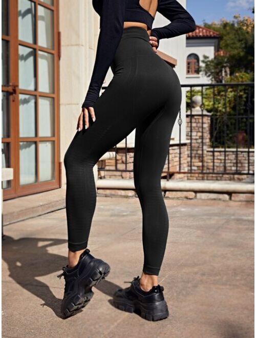 Shein Seamless Wide Band Waist Sports Leggings