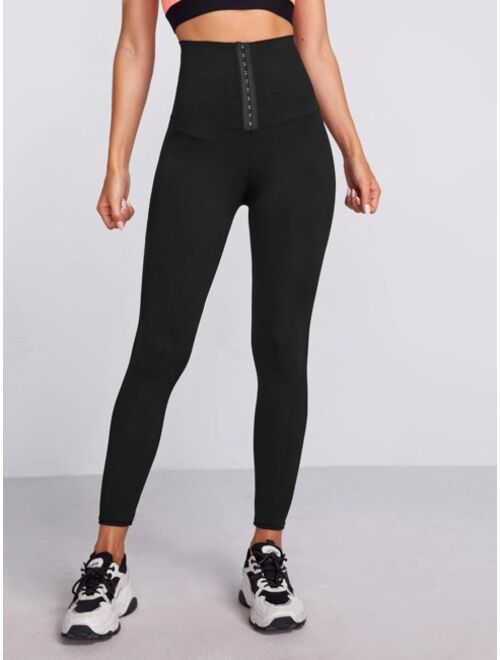 Shein Wide Band Waist Solid Sports Leggings