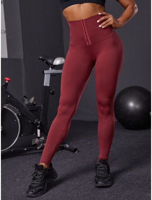 Shein Wide Band Waist Solid Sports Leggings