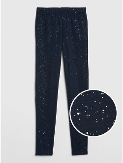 Kids Printed Sparkle Leggings