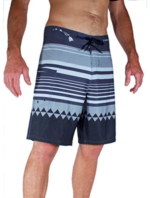 Maui Rippers Men's Honolua Boardshort 4-Way Dobby Stretch