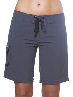 Maui Rippers Women’s 4-Way Stretch 9” Swim Shorts Boardshorts