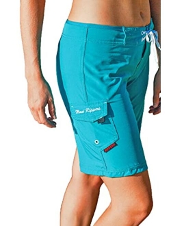 Maui Rippers Women’s 4-Way Stretch 9” Swim Shorts Boardshorts