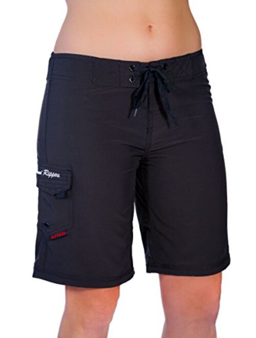 Maui Rippers Women’s 4-Way Stretch 9” Swim Shorts Boardshorts