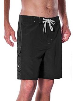 Maui Rippers Men's 19" Stretch Boardshorts Black