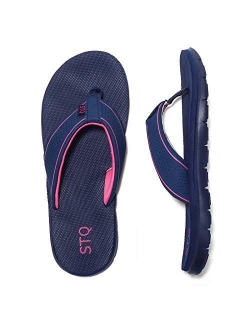 Womens Flip-flop Non Slip Comfortable Memory Foam Thong Sandals for Outdoor