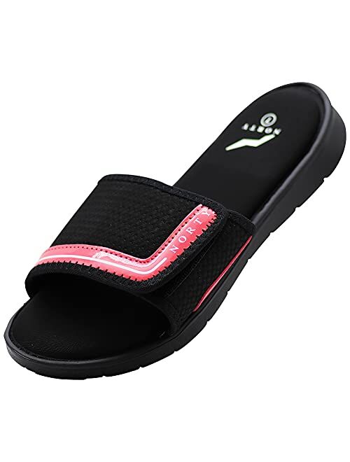 NORTY - Womens Memory Foam Footbed Sandals - Casual for Beach, Pool, Shower