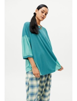 UO Krissy Oversized Spliced Dolman Tee