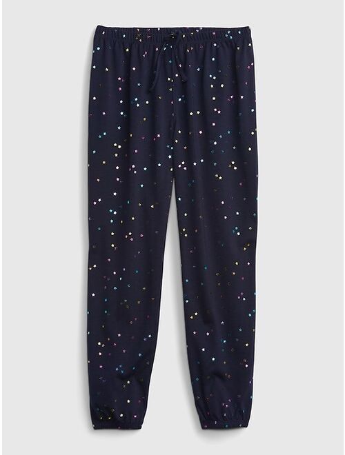 GAP Kids 100% Recycled Polyester Print Joggers