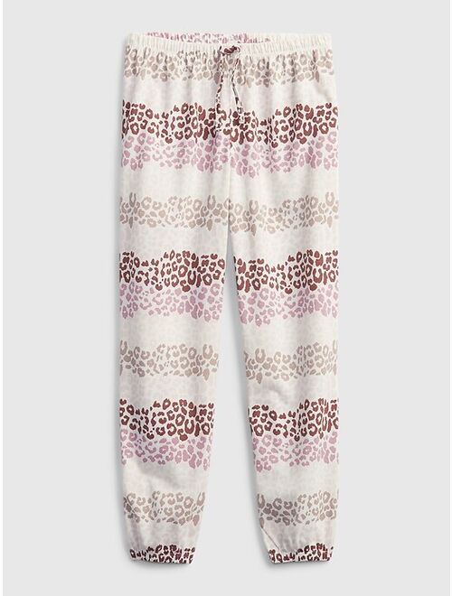 GAP Kids 100% Recycled Polyester Print Joggers