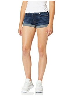 7 For All Mankind Cut Off Shorts in Black