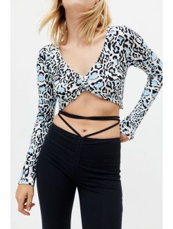 Remnants Y2K Cheetah Cropped Top