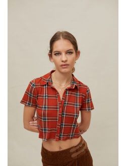 Remnants Cozy Plaid Button-Down Shirt