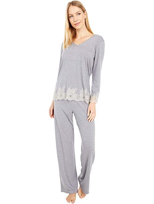 Natori Luxe Shangri-La Long Sleeve PJ Set