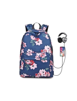 2021 New School Backpack Set Waterproof Nylon Teen Girls Bookbags 15 inches Laptop Backpack Kids Lunch Tote Bag Clutch Purse