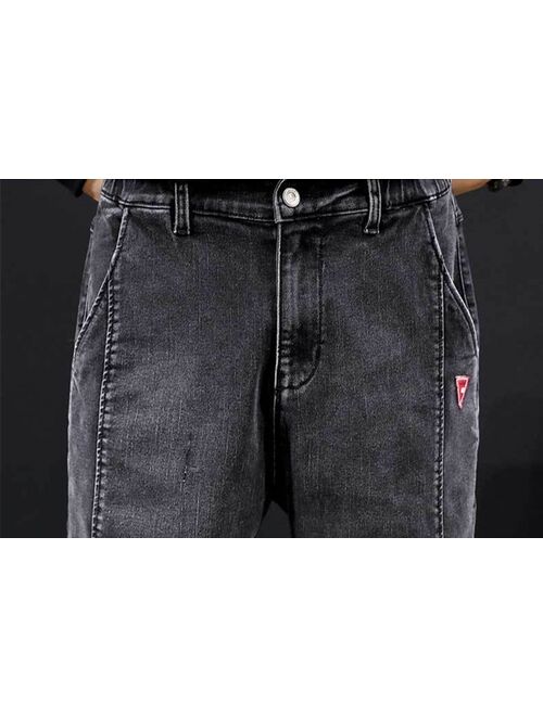 WWKK Mens Japanese Fashions Harem Black gray Jeans Pants 2020 Vintage Straight Pants Harajuku Jeans Baggy High Quality Denim