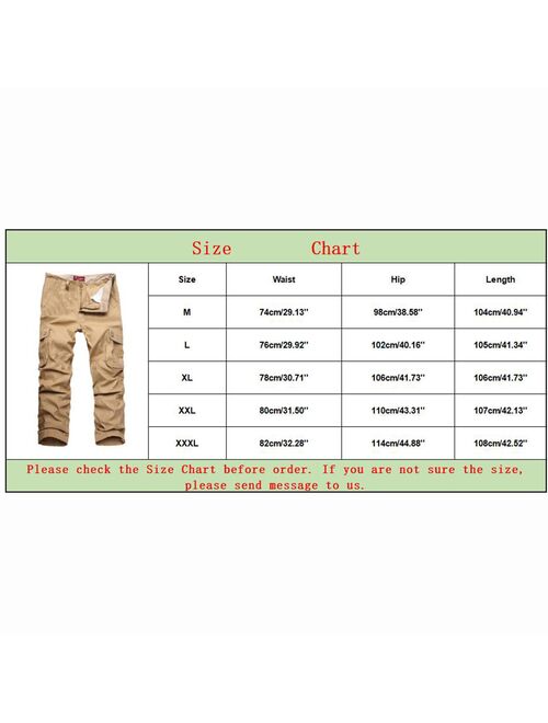 Men's Loose Casual Pants Multi-pocket Straight Solid Color Outdoor jogging Sports Overalls Trousers Military men clothing штаны