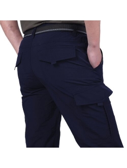 Men's Lightweight Tactical Pants Breathable Summer Casual Army Military Long Trousers Male Waterproof Quick Dry Cargo Pants