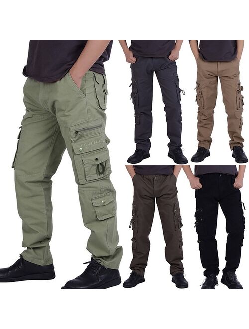 New Mens Tactical Pants Multiple Pocket Elasticity Military Urban Commuter Tacitcal Trousers Men Slim Fat Cargo Pant 5XL