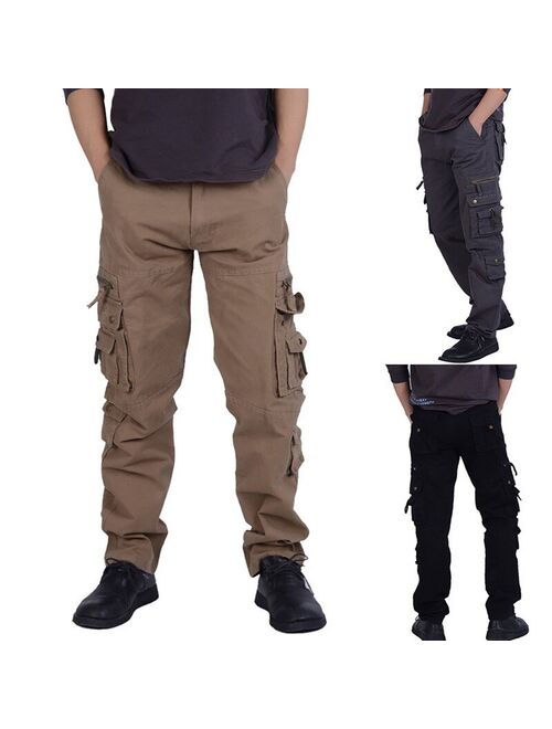 New Mens Tactical Pants Multiple Pocket Elasticity Military Urban Commuter Tacitcal Trousers Men Slim Fat Cargo Pant 5XL