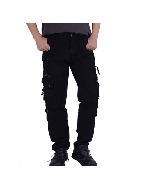 New Mens Tactical Pants Multiple Pocket Elasticity Military Urban Commuter Tacitcal Trousers Men Slim Fat Cargo Pant 5XL