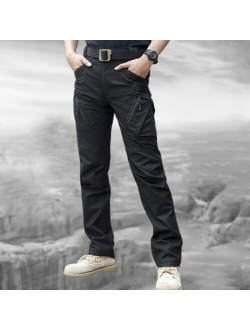 City Military Casual Cargo Pants Elastic Outdoor Army Trousers Men Slim Many Pockets Waterproof Wear Resistant Tactical Pants