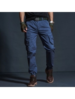 High Quality Khaki Casual Pants Men Military Tactical Joggers Camouflage Cargo Pants Multi-Pocket Fashions Black Army Trousers