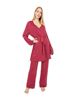 Bella Curvy Cami Pants and Robe Set