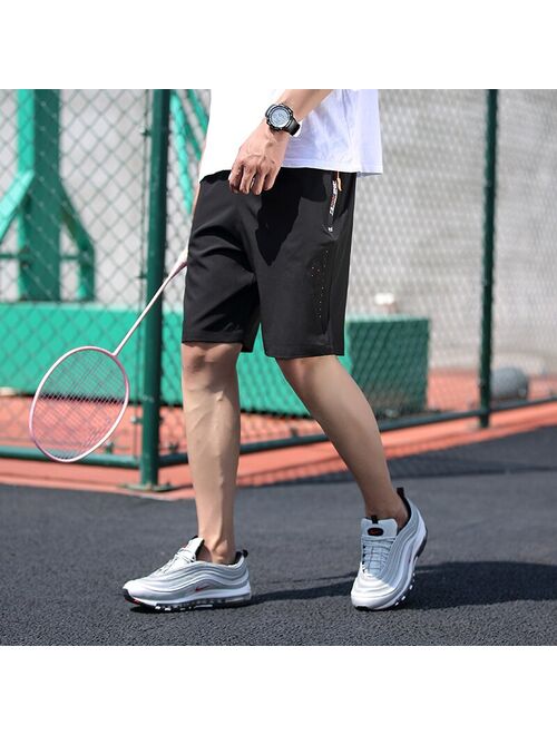 2020 New Fashion Mens Cropped Sweatpants polyester Sports quick-drying Jogger Men Korea Hip Hop Harem Outdoors Summer Shorts