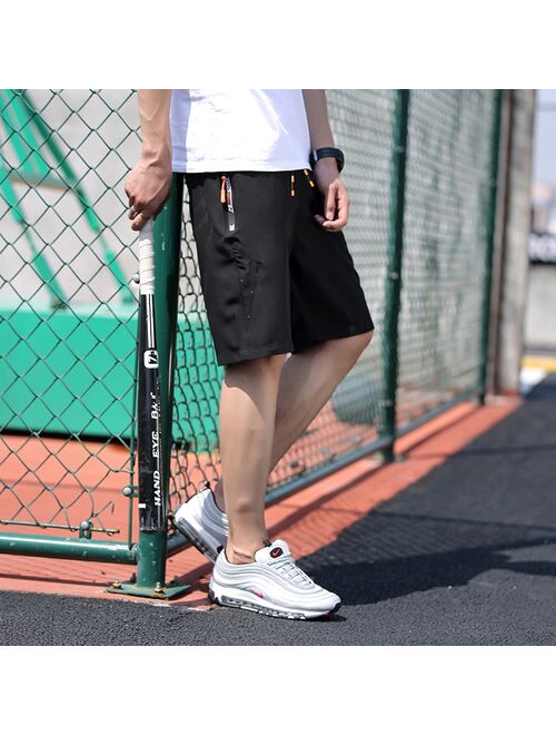 2020 New Fashion Mens Cropped Sweatpants polyester Sports quick-drying Jogger Men Korea Hip Hop Harem Outdoors Summer Shorts