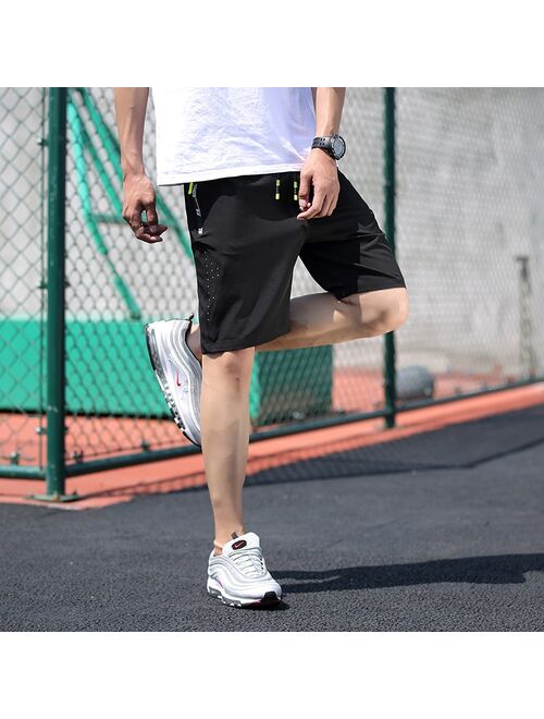 2020 New Fashion Mens Cropped Sweatpants polyester Sports quick-drying Jogger Men Korea Hip Hop Harem Outdoors Summer Shorts