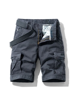 WWKK 2020 Hot Summer Casual Shorts Men's Cargo Multi-pocket belt Shorts Mens Solid Color Fashion Shorts Streetwear