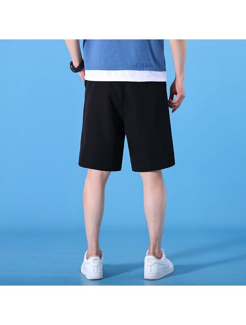 Harajuku streetwear iron chain pattern jogger shorts women men Summer loose elastic waist Hip hop skateboard shorts