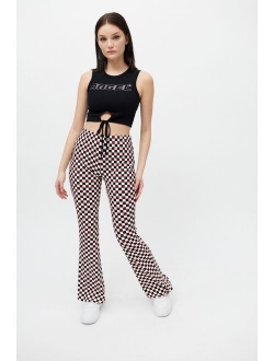 Remnants Checkerboard Flare Pant